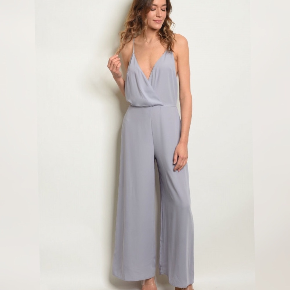Olympia Heathered Lilac Jumpsuit